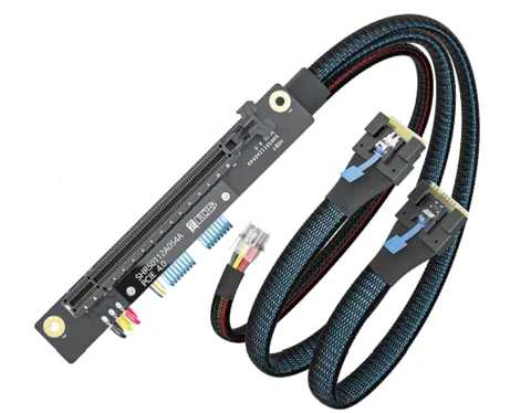 PCIe X16 to 2*SlimSAS SFF 8654 8i