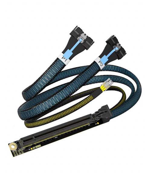 PCIe X16 to 2*MCIO 8X